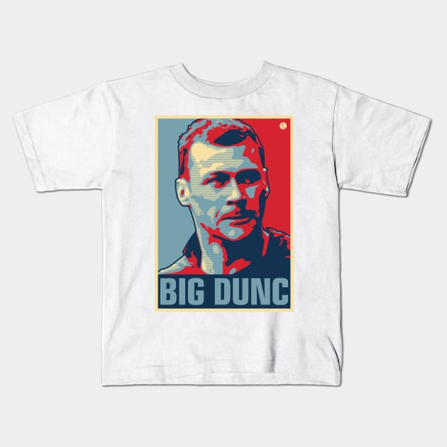 Big Dunc Kids T-Shirt by DAFTFISH